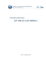 Tài liệu giảng dạy kỹ thuật lập trình 2