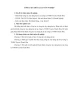 (Luận văn TMU) hoàn thiện công tác xây dựng dự án của công ty TNHH toyota thanh hóa 