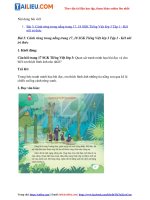 Tải Giải Tiếng Việt 3 KNTT Tập 1 Bài 3: Cánh rừng trong nắng trang 17, 18