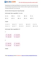 Tải Giải Toán 3 Bảng chia 6 trang 60 Chân trời sáng tạo