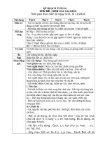 Giáo án  chủ đề nhu cầu gia đình 