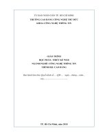 Giáo trình thiết kế web Công nghệ thông tin