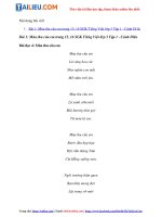 Tải Giải Tiếng Việt 3 Cánh Diều Tập 1 Bài 1: Mùa thu của em trang 15, 16