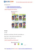 Tải Giải Tiếng Anh lớp 1 Unit 4: Lesson Story SGK - Cánh diều