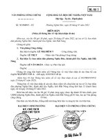 BIÊN BẢN NIÊM YẾT KHAI  NHẬN DI SẢN THỪA KẾ