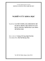 Xây dựng hệ thống hỗ trợ phát triển chương trình đào tạo theo CDIO