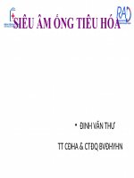 Bài giảng SIÊU âm ỐNG TIÊU HÓA Đại học Y Hà Nội