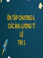 Bài giảng Toán 7 sách Chân trời sáng tạo: Ôn tập các đại lượng tỉ lệ