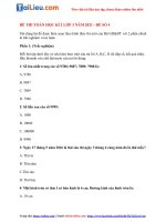 Tải Đề thi toán Lớp 3 kì 2 (Có đáp án) năm 2021 - Đề số 4