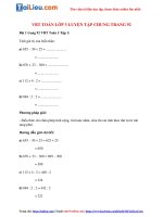 Tải Giải VBT Toán lớp 3 Luyện tập chung trang 92