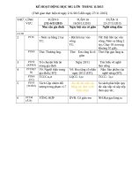 chương trình tháng 11 