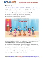 Tải Tuần 1 trang 5, 6, 7, 8 SGK Hoạt động trải nghiệm lớp 3 Chân trời sáng tạo