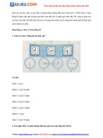 Tải Giải Bài 8: Xem đồng hồ Toán VNEN lớp 3 chính xác nhất