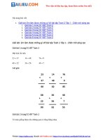 Tải Giải vở bài tập Toán lớp 2 Tập 1 trang 91: Em làm được những gì - sách Chân trời sáng tạo