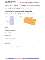 Tải Giải Toán 3 Diện tích hình chữ nhật, diện tích hình vuông trang 88, 89 Cánh diều