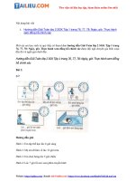 Tải Giải Toán lớp 2 trang 76, 77, 78 SGK Tập 1: Ngày, giờ. Thực hành xem đồng hồ đầy đủ