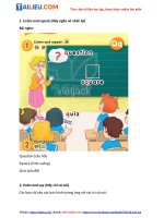 Tải Giải Unit 5: In the classroom Tiếng Anh lớp 2 Kết nối tri thức