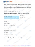 Tải Giải Toán 3 Bài 38: Biểu thức số. Tính giá trị của biểu thức số trang 104, 105, 106, 107, 108 Kế...