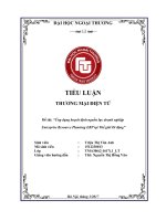 (Tiểu luận FTU) ứng dụng hoạch định nguồn lực doanh nghiệp enterprise resource planning ERP tại thế giới di động 