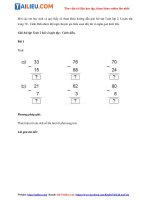 Tải Giải sách giáo khoa Toán lớp 2 Bài: Luyện tập trang 70 - sách Cánh Diều