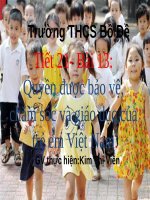 Quyền được bảo vệ, chăm sóc và giáo dục của trẻ em Việt Nam