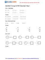 Tải Giải VBT Toán lớp 2 trang 16 Tập 1 Bài 13 đầy đủ