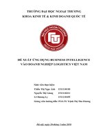 (Tiểu luận FTU) ics ứng dụng business intelligence vào doanh nghiệp logistics việt nam 