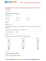 Tải Giải sách giáo khoa Toán lớp 2 Bài: Phép trừ có nhớ trong phạm vi 1000 trang 92, 93, 94 - sách C...