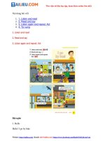 Tải Giải Lesson 6 Unit 4: I go to school by bus SGK Tiếng Anh 2 - Chân trời sáng tạo