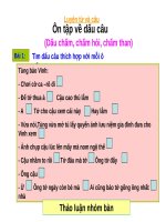 Luyện từ câu Ôn tập dấu câu (Dấu chấm, chấm hỏi, chấm than)