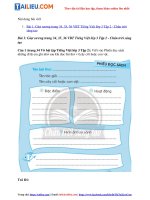 Tải Giải VBT Tiếng Việt lớp 3 Bài 1: Giọt sương trang 34, 35, 36 - Chân trời sáng tạo