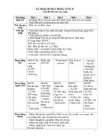 TUẦN 17 bé yêu cây XANH 