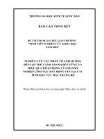 NGHIÊN cứu các NHÂN tố ẢNH HƢỞNG đến lợi THẾ CẠNH TRANH bền VỮNG và HIỆU QUẢ HOẠT ĐỘNG của DOANH NGHIỆP LĨNH vực bất ĐỘNG sản tại các TỈNH KHU vực bắc TRUNG bộ 
