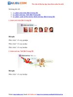 Tải Giải Tiếng Anh lớp 1 Unit 3: Lesson Language Use SGK - Cánh diều