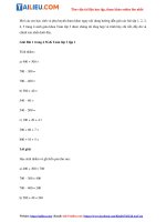 Tải Giải Toán lớp 3 trang 4 SGK Tập 1 Bài 1, 2, 3, 4, 5 đầy đủ