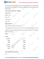 Tải Giải toán lớp 4 trang 39, 40 SGK tập 1: Phép cộng và phép trừ