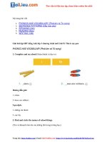 Tải Giải SBT Tiếng Anh 3 Unit 8: This is my pen