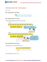 Tải Giải sách giáo khoa Toán lớp 2 Bài: Mét trang 59, 60, 61, 62 - sách Chân trời sáng tạo