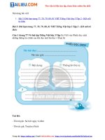 Tải Giải VBT Tiếng Việt lớp 3 Bài 3: Đôi bạn trang 77, 78, 79, 80, 81 - Chân trời sáng tạo