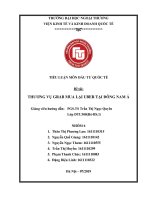 (Tiểu luận FTU) thương vụ grab mua lại uber tại đông nam á 