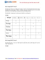 Tải Giải SBT Tin học 5 Bài 1: Những gì em biết (trang 79) (Quyển 3) đầy đủ nhất