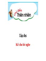 Tập đọc   kể cho bé nghe  
