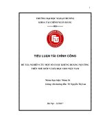 (Tiểu luận FTU) nghiên cứu một số cuộc khủng hoảng nợ công trên thế giới và bài học cho việt nam (1) 