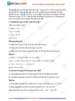 Tải Giải SBT toán lớp 6 trang 13, 14, 15 SGK tập 1: Phép trừ và phép chia