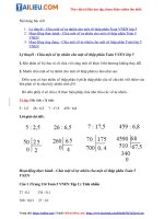 Tải Giải Bài 44: Chia một số tự nhiên cho một số thập phân Toán VNEN lớp 5