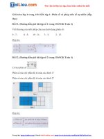 Tải Giải toán lớp 4 trang 110 SGK tập 1: Phân số và phép chia số tự nhiên (tiếp theo)