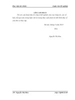 (Luận văn học viện tài chính) hoàn thiện quy trình kiểm toán khoản mục tài sản cố định trong kiểm toán báo cáo tài chính tại công ty TNHH kiểm toán CIMEICO 