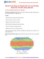 Tải [Cánh Diều] Soạn Địa lý lớp 6 Bài 22: Sự đa dạng của thế giới sinh vật. Các đới thiên nhiên trên...