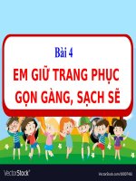 BÀI GIẢNG PP đạo đức lớp 1 ( kết nối TRI THỨC với CUỘC SỐNG ) bài 4 