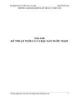 Giáo trình kỹ thuật nuôi cá và đặc sản nước ngọt 